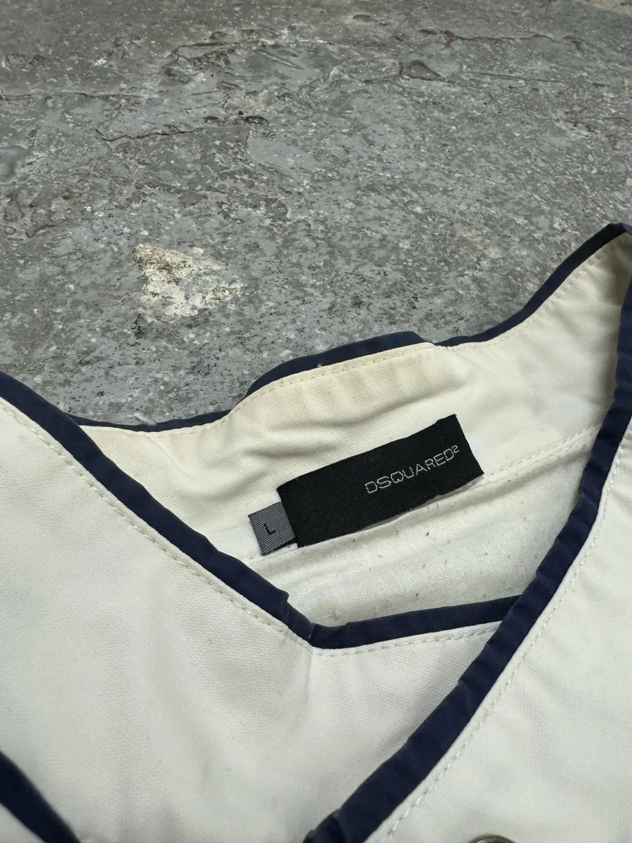 SS2008 Dsquared2 White Racing Patchwork Jacket (M) - Image 9