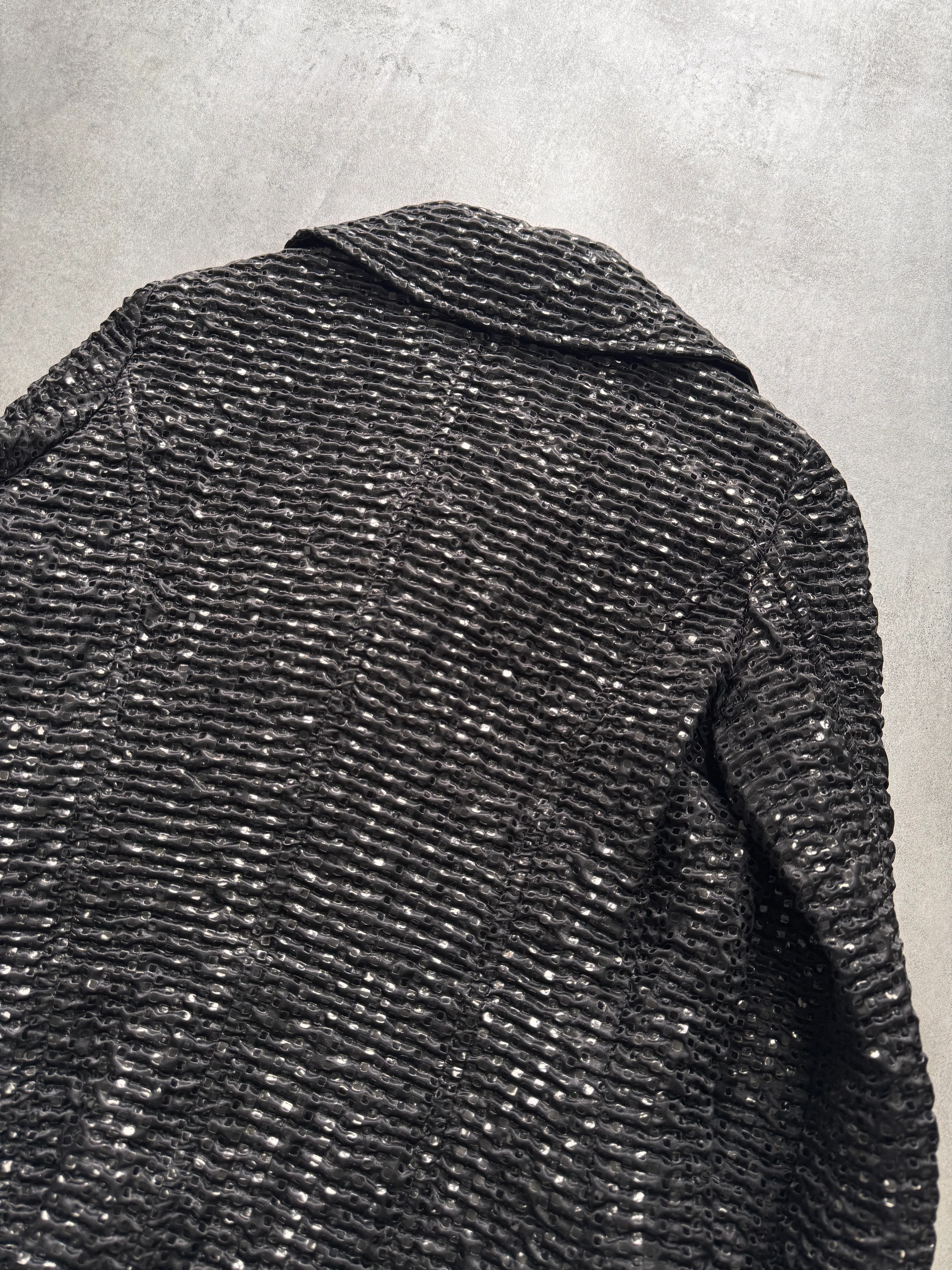 FW2008 Emporio Armani Black Screens Jacket - Image 4