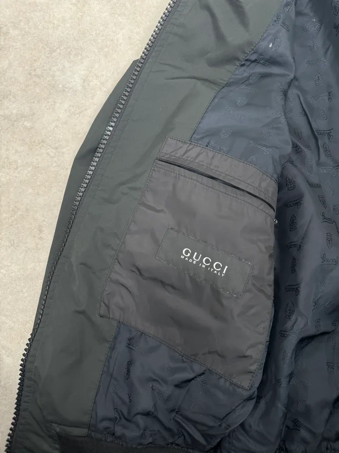 FW2008 Gucci Black Nylon Jacket - Image 14
