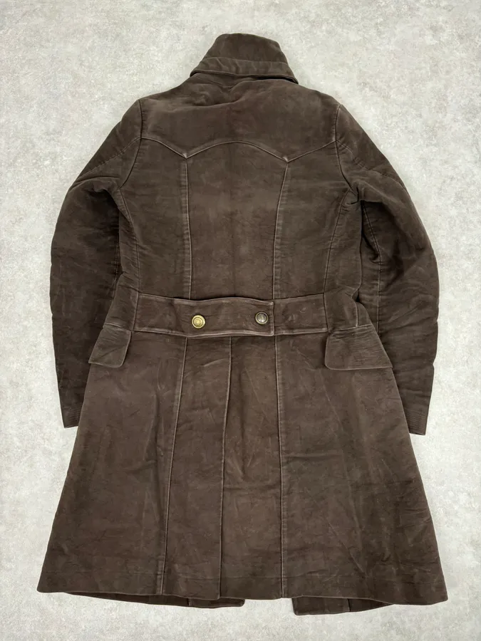 FW2008 Gucci Brown Wool Double-Breasted Coat by Frida Giannini - Image 6