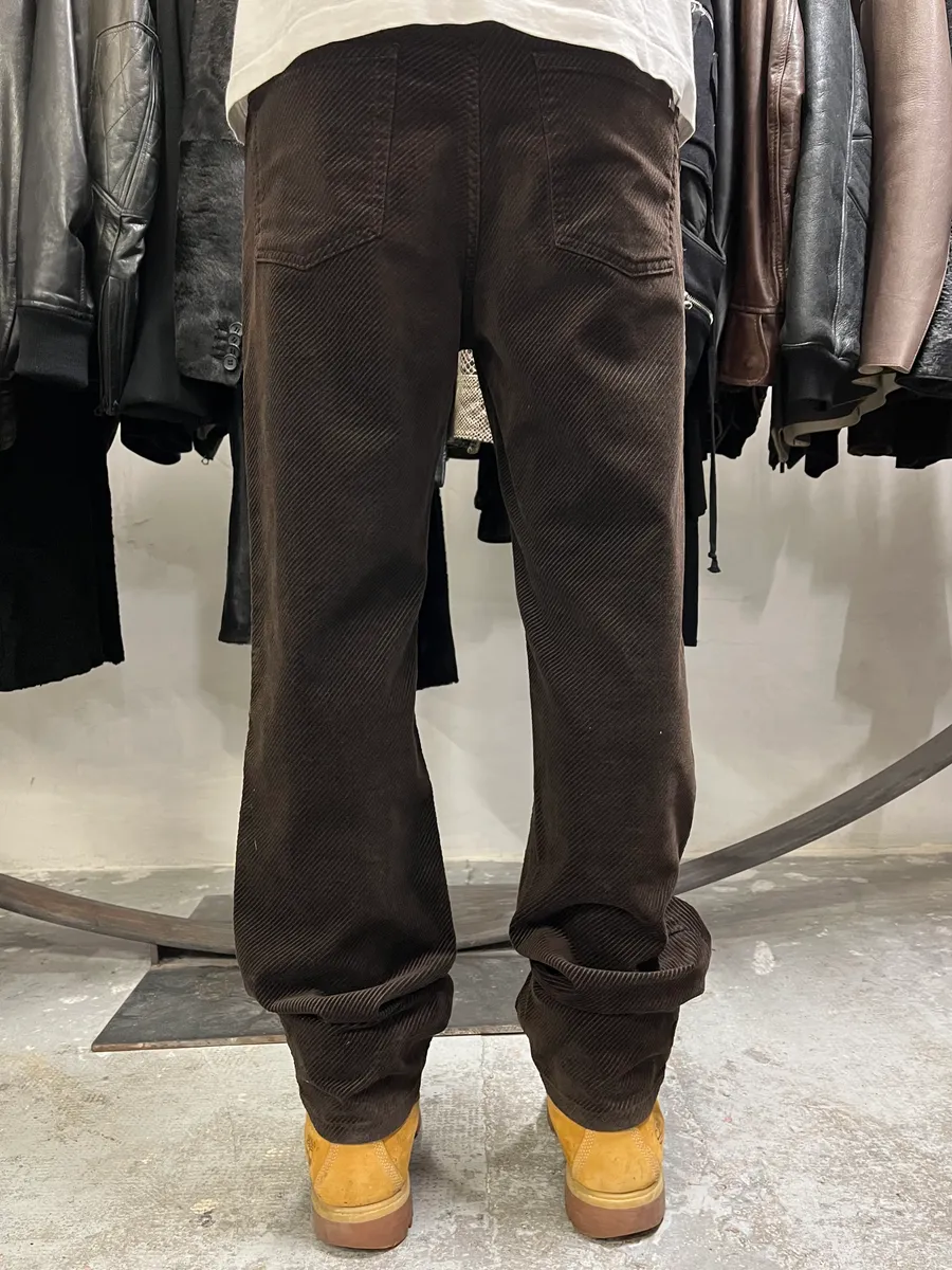 FW2008 Karl Lagerfeld Velvet Brown Pants - Image 3