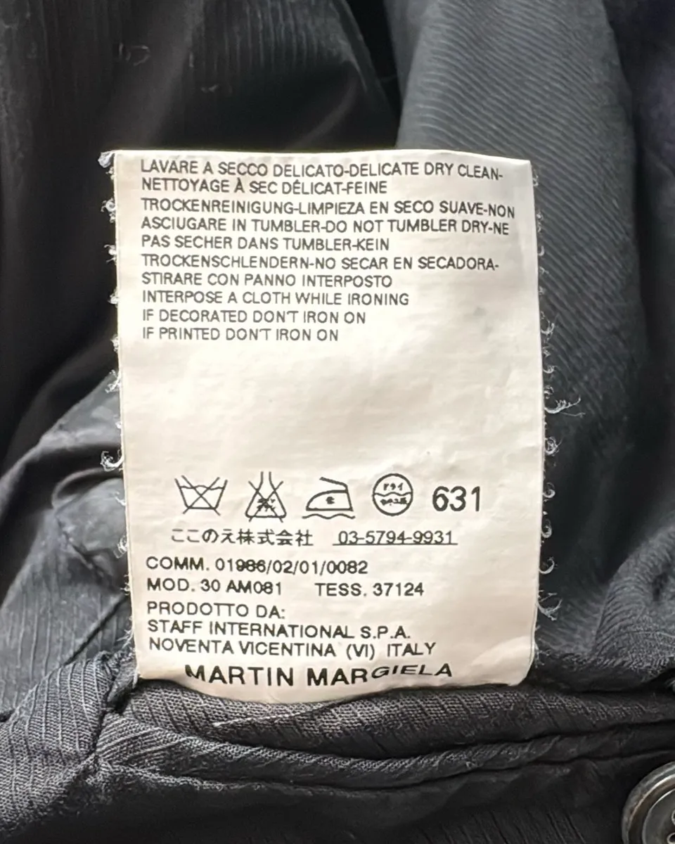 FW2008 Maison Margiela Navy Zip Bomber Jacket - Image 12