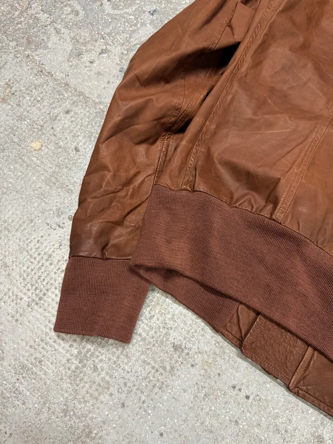 FW2008 Rick Owens Bordeaux Asymmetrical Leather Jacket - Image 9