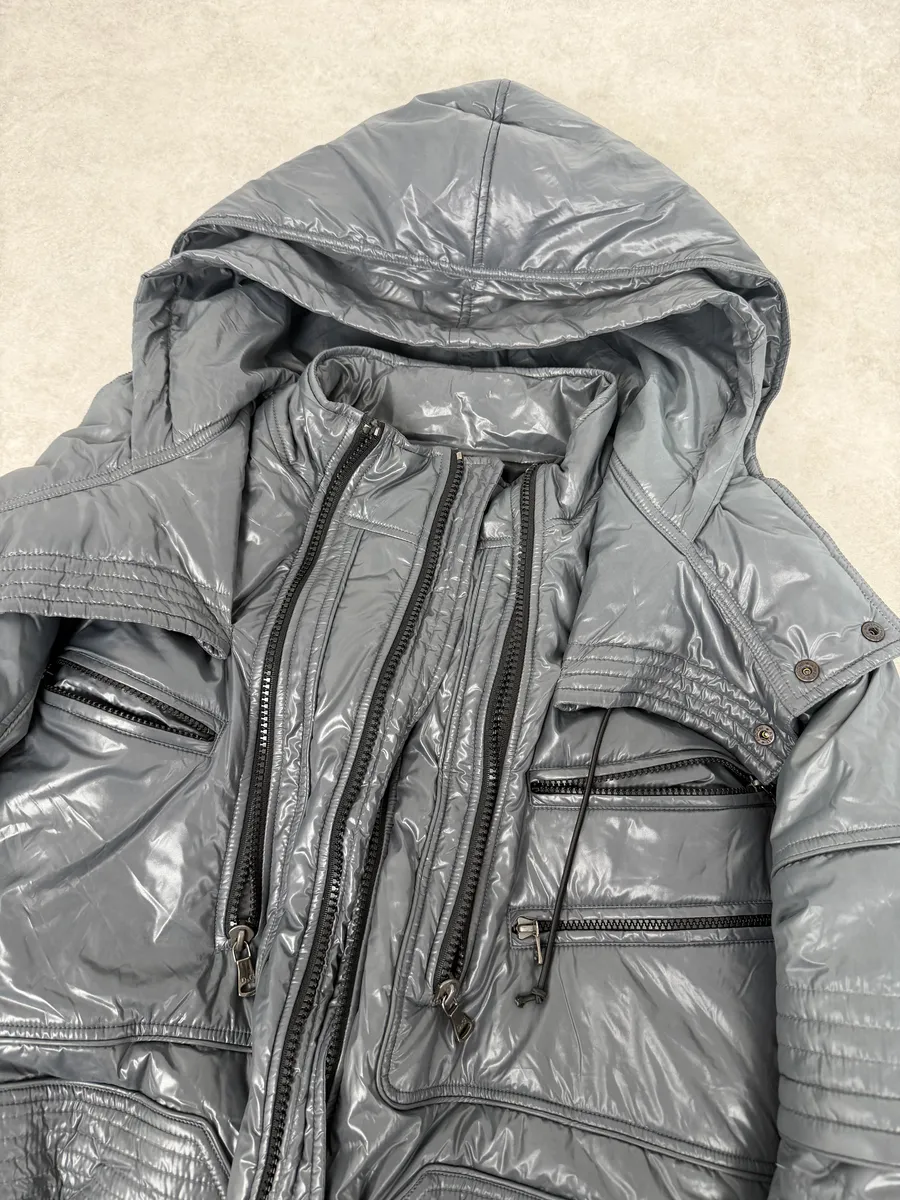 FW2010 Dolce & Gabbana Grey Multi Zips Astro Puffer Jacket - Image 11