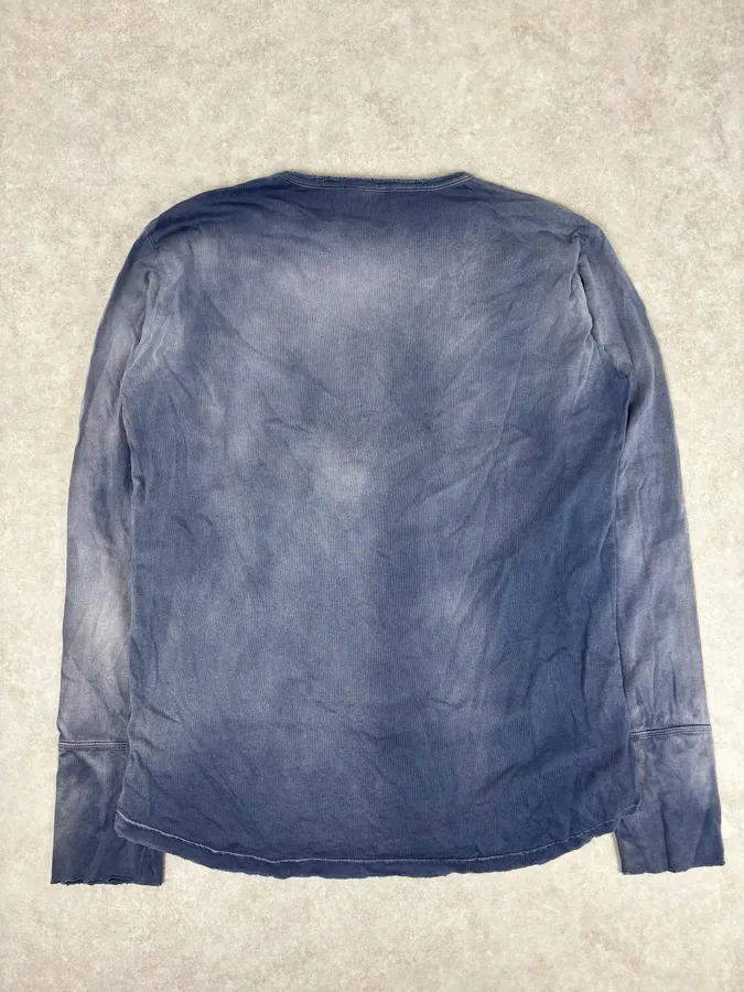 FW2010 Pierre Balmain Navy Gradient Ornamental Longsleeve - Image 5