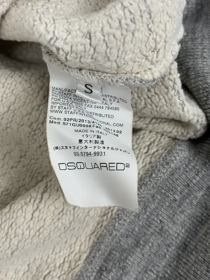 FW2013 Dsquared2 Grey Distressed Boxing Sweater - Image 8