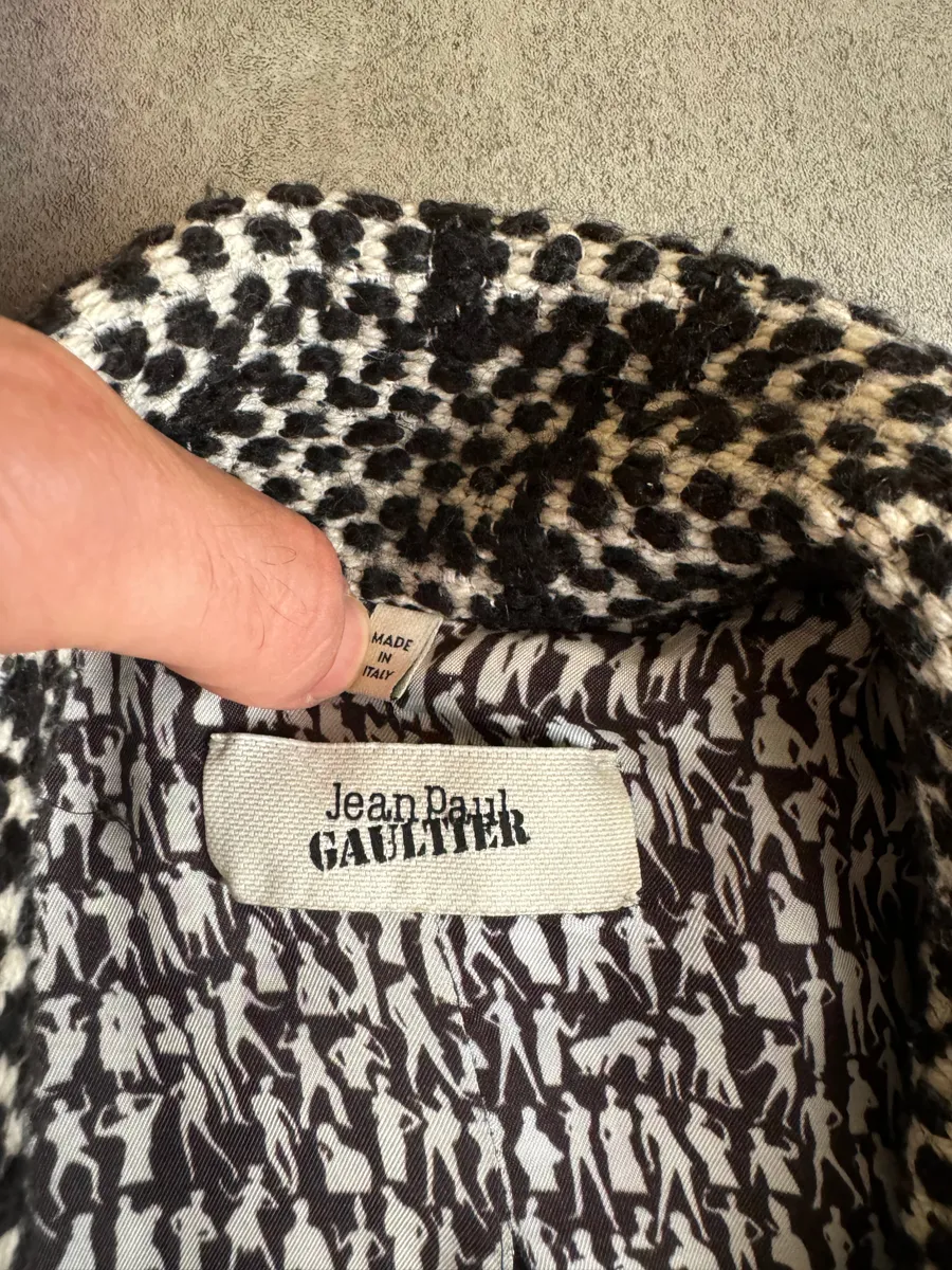 FW2013 Jean Paul Gaultier Gloomy Shadow Japan Profile Coat - Image 11