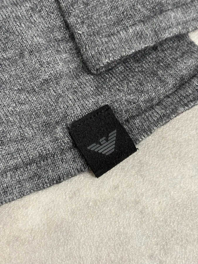 FW2014 Emporio Armani Abstract Skyscrapers Grey Sweater - Image 9