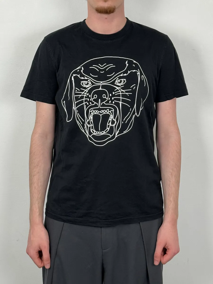 FW2014 Givenchy Black Rottweiler Dog T-Shirt by Riccardo Tisci - Image 2