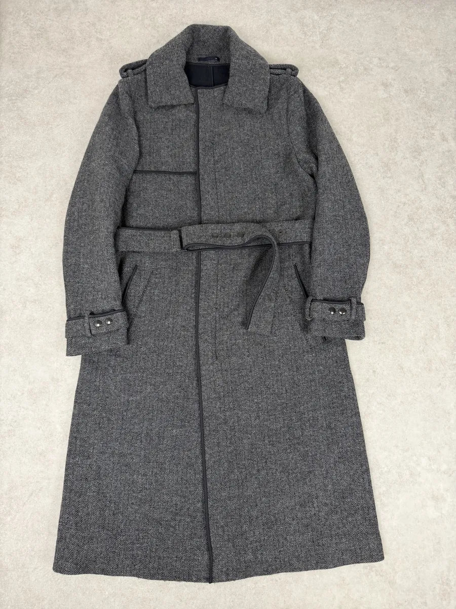 FW2014 Lanvin Grey Classy Trench Coat