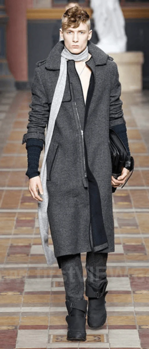 FW2014 Lanvin Grey Classy Trench Coat - Image 2