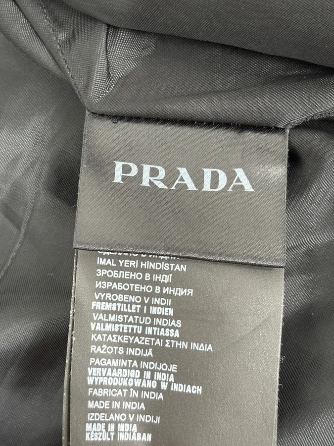 FW2014 Prada Black Minimalist Leather Biker Jacket - Image 11