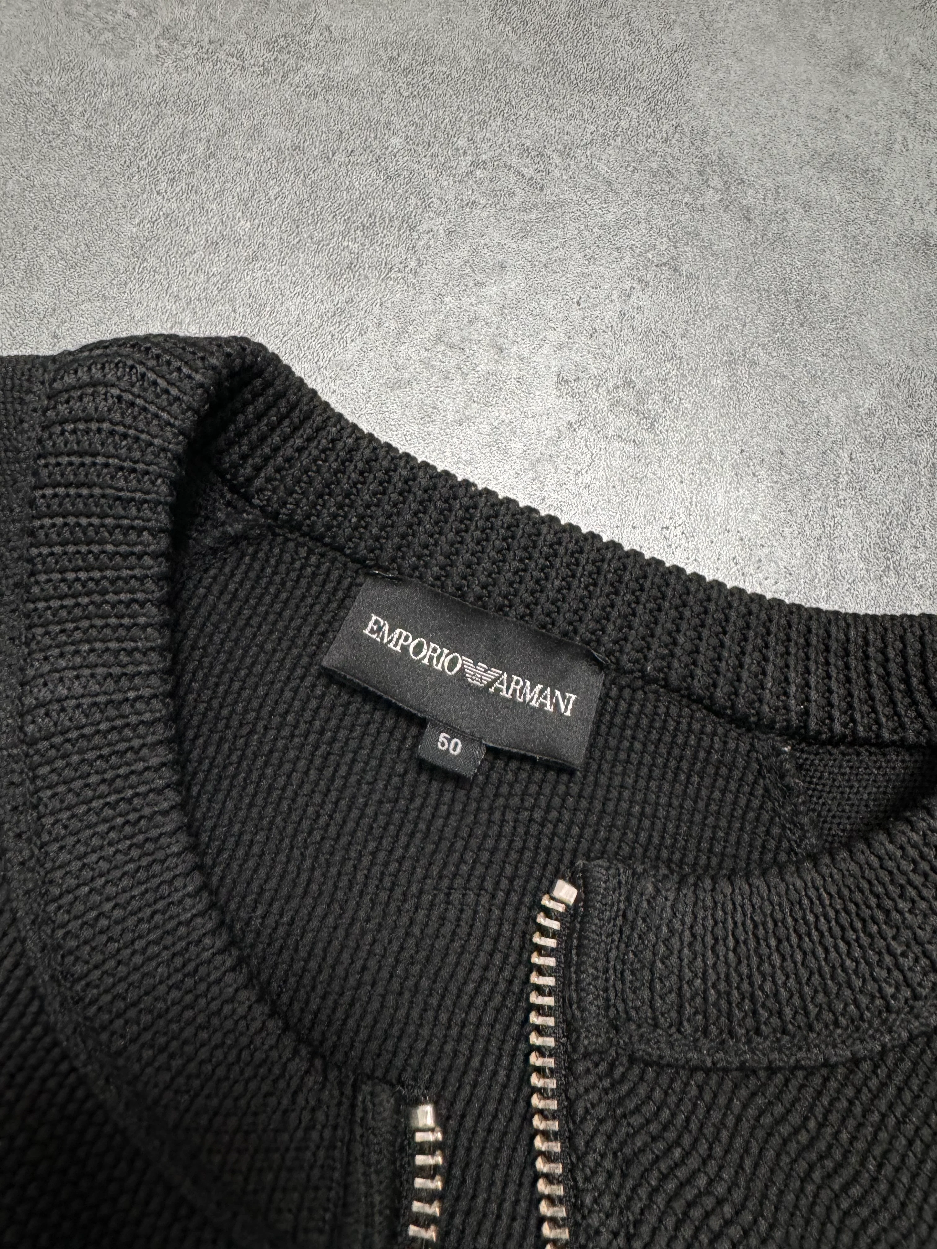 FW2015 Emporio Armani Asymmetrical Full-Zip Sweater - Image 8