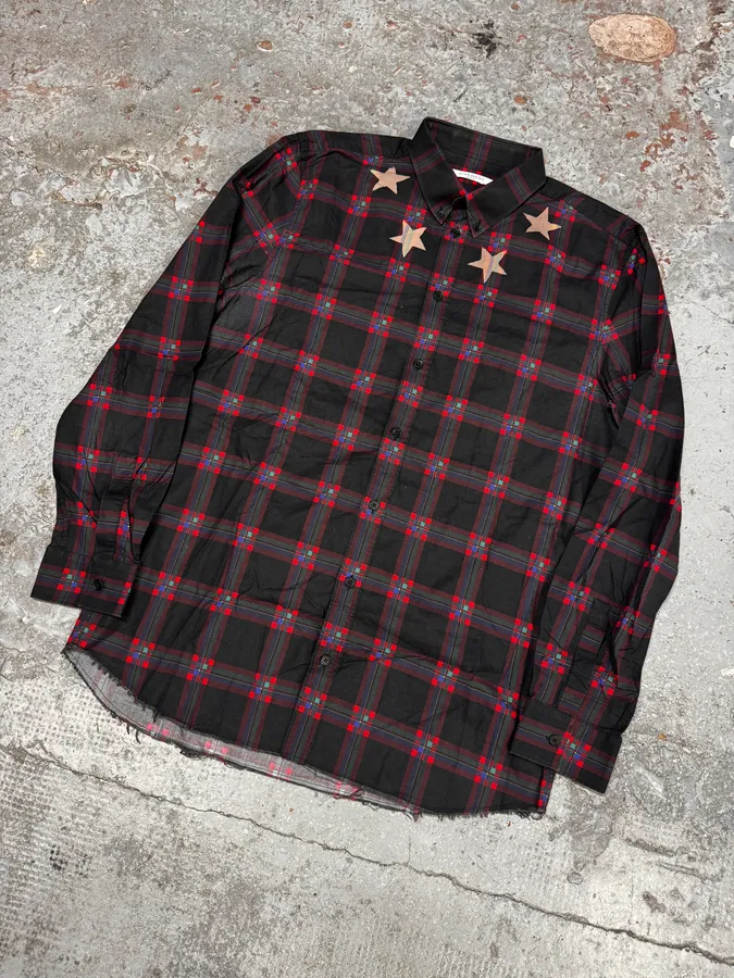 FW2015 Givenchy Tartan Stars Shirt by Riccardo Tisci - Image 3