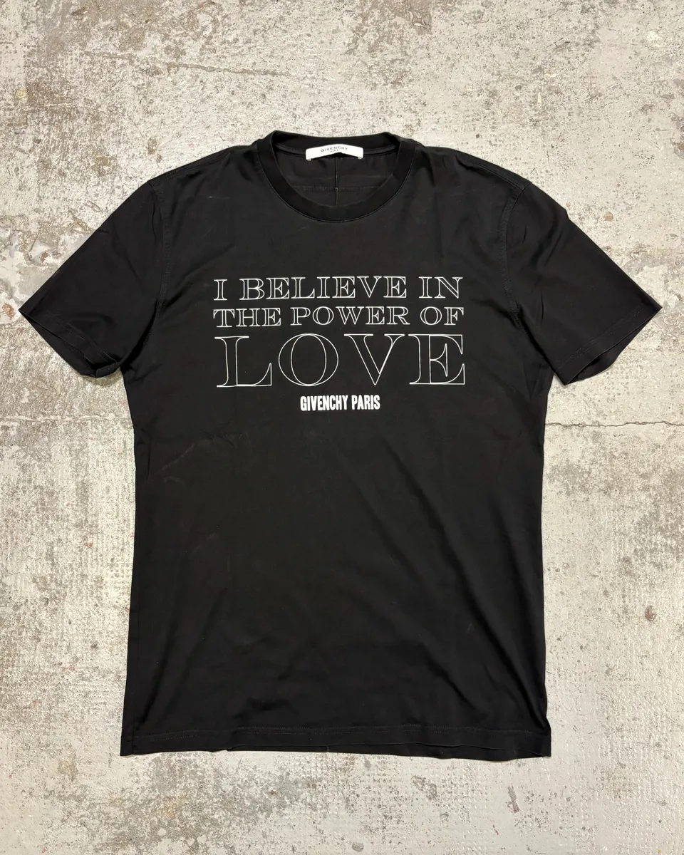 FW2016 Givenchy Love Power Black T-Shirt