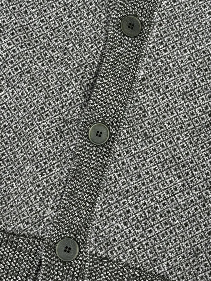 FW2017 Bottega Veneta Green & Grey Wool Cardigan - Image 10
