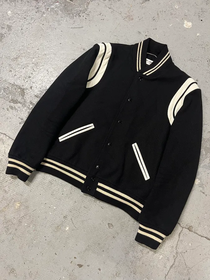 FW2017 Saint Laurent Black Teddy Bomber Jacket - Image 4