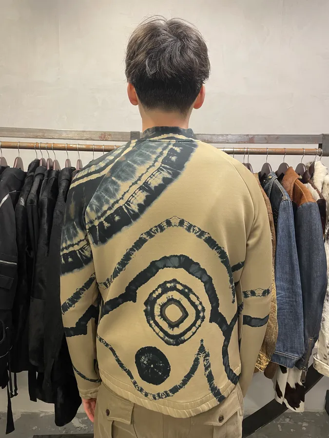 FW2018 Dries Van Noten Beige Splash Psycho Sweater - Image 3