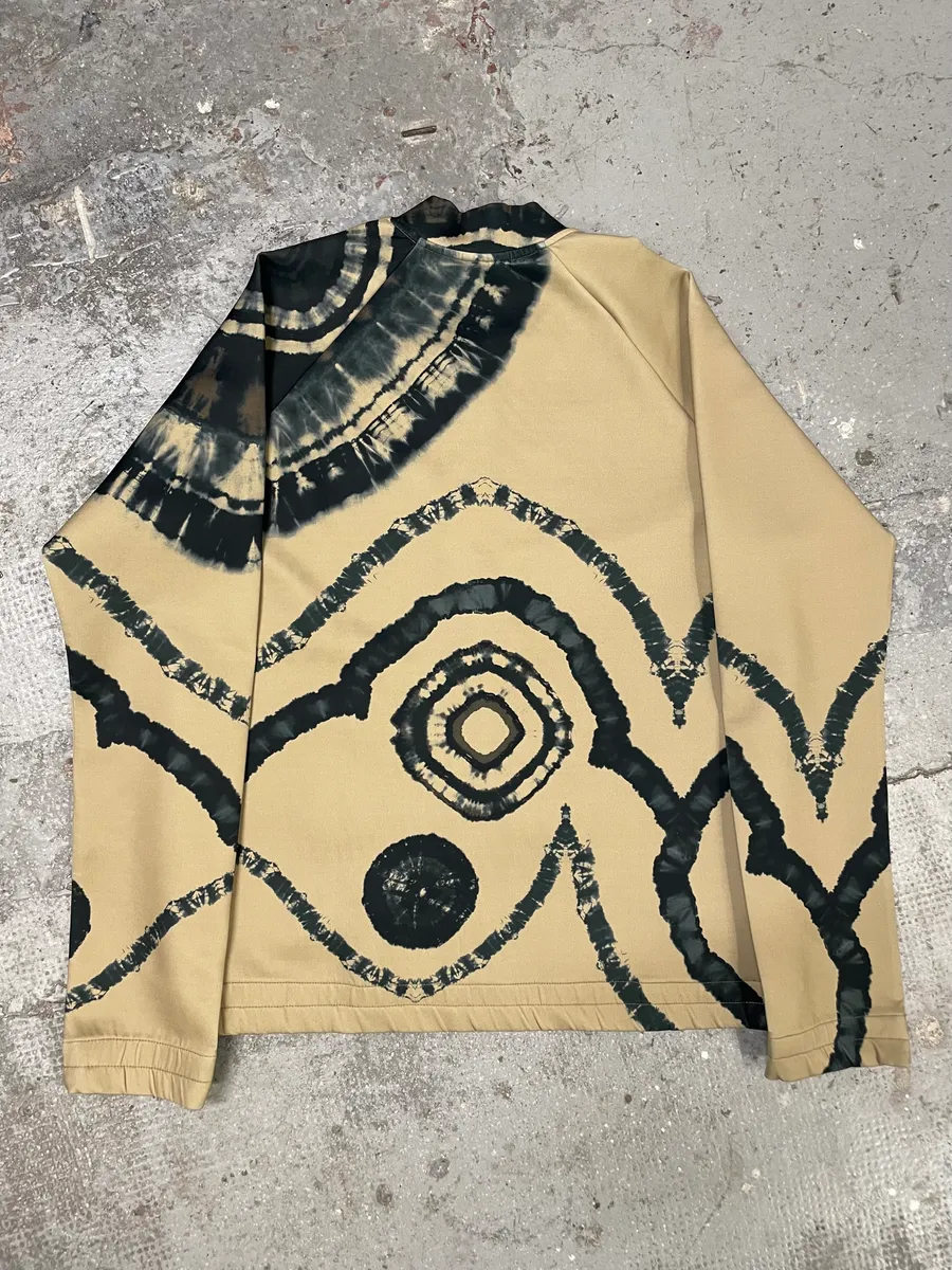FW2018 Dries Van Noten Beige Splash Psycho Sweater - Image 4