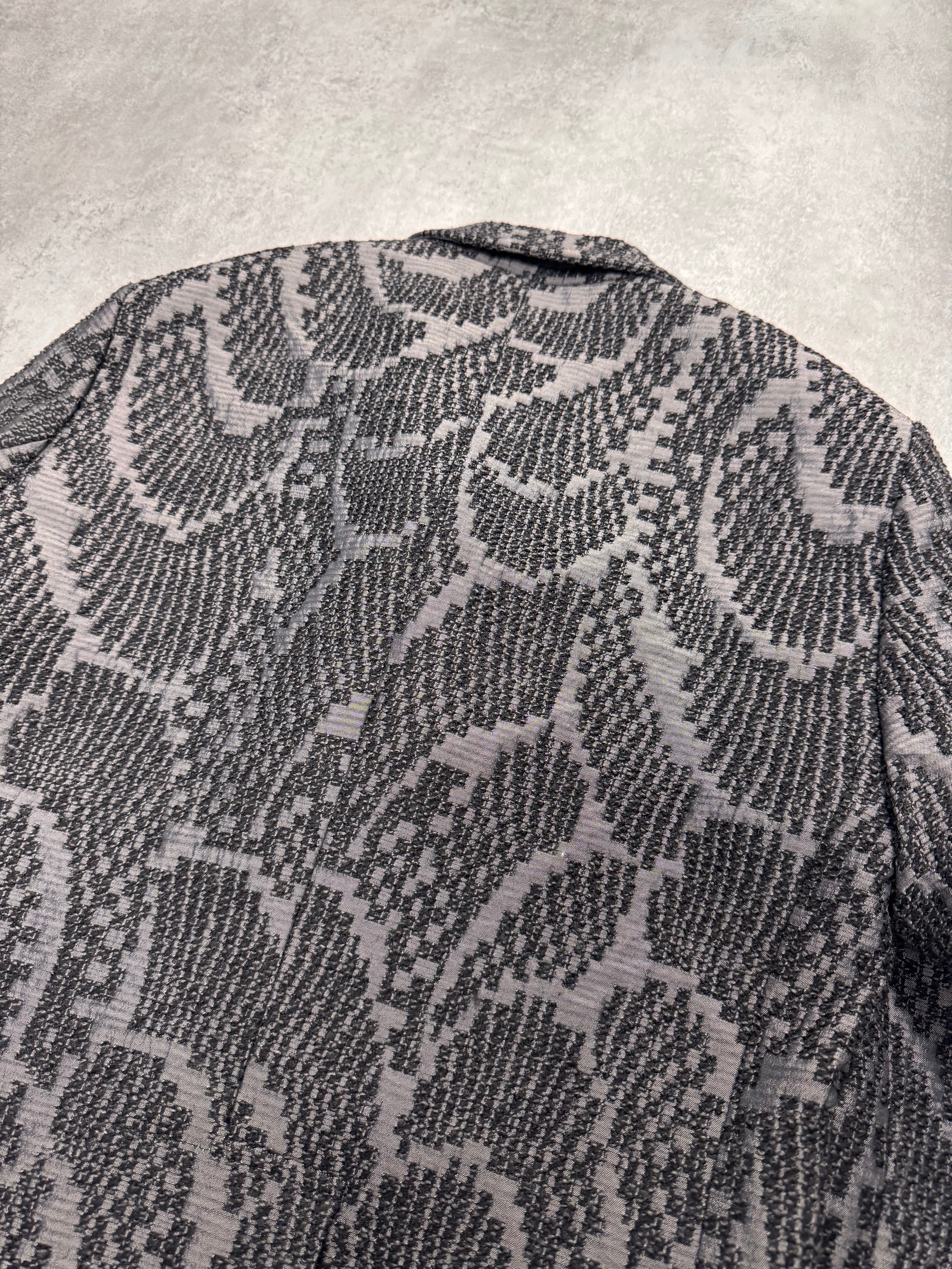 FW2018 Emporio Armani Floral Black Suit Jacket - Image 4