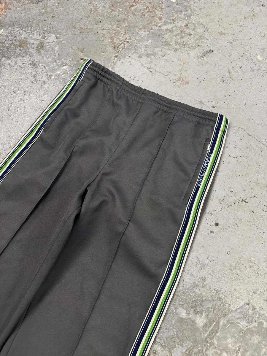 FW2018 Prada Grey & Green Lined Trousers Pants - Image 7