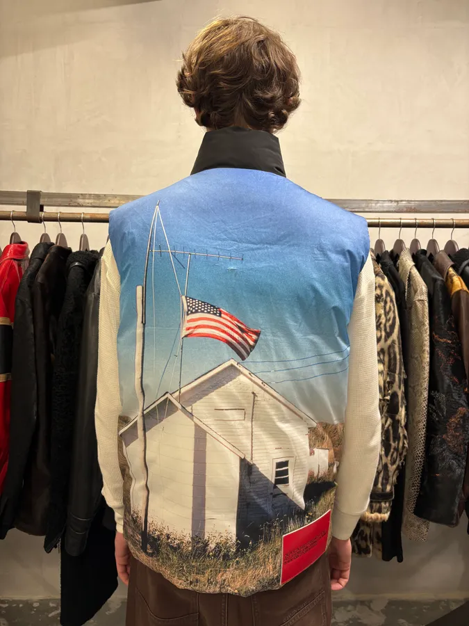 FW2018 Raf Simons Calvin Klein USA Puffer Vest - Image 3