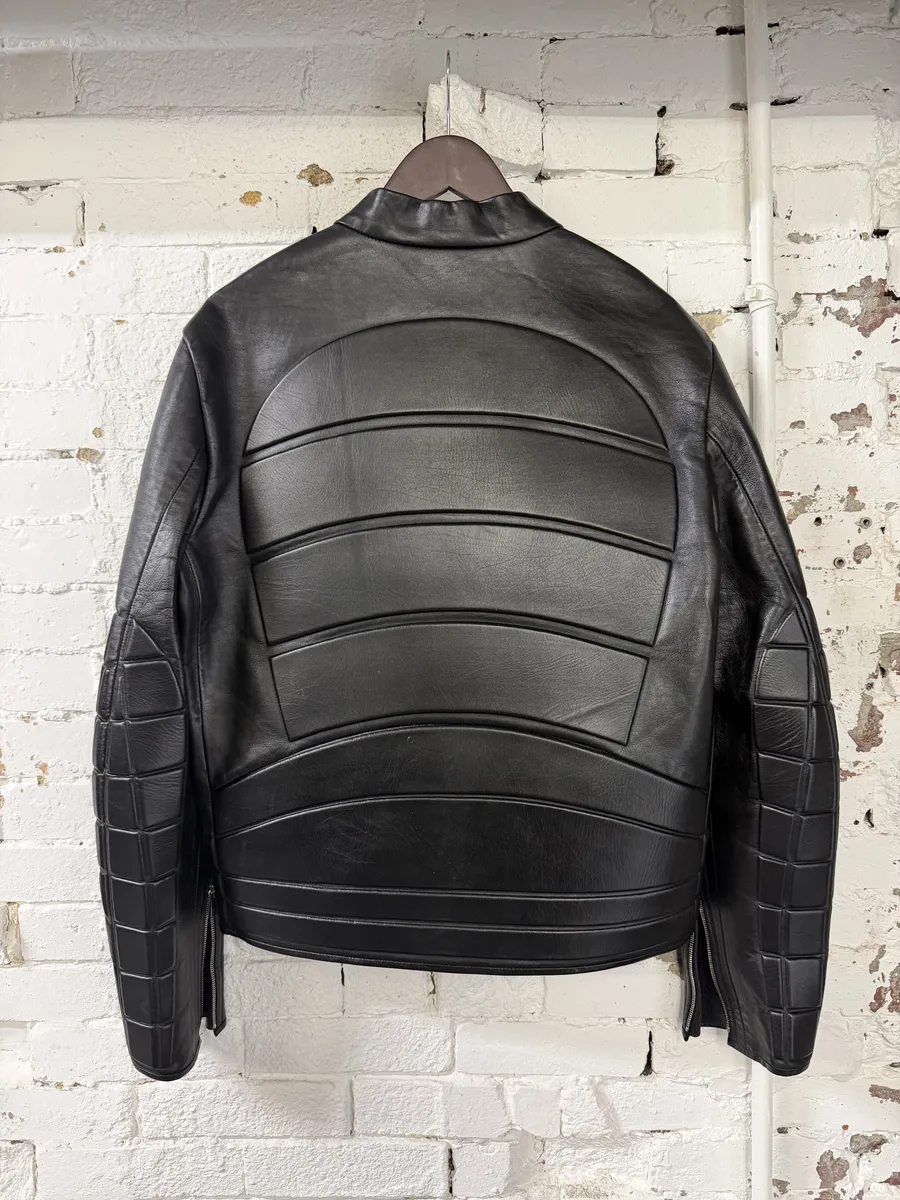 FW2019 Bottega Veneta Black Padded Asymmetrical Leather Jacket by Daniel Lee - Image 4
