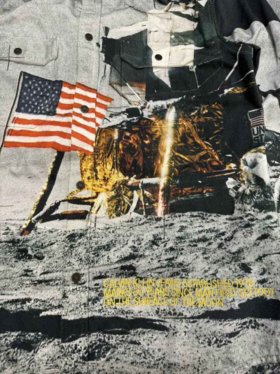 FW2019 Calvin Klein Est 1978 Moon Landing Shirt Jacket - Image 5
