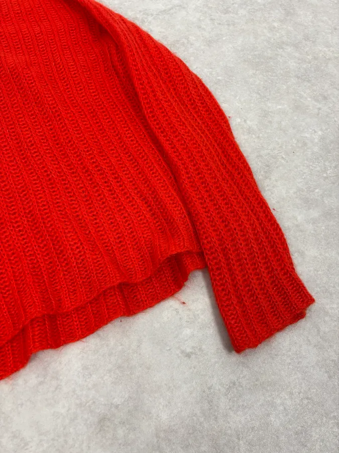 FW2019 Marni Red Mohair Turtleneck Sweater - Image 8