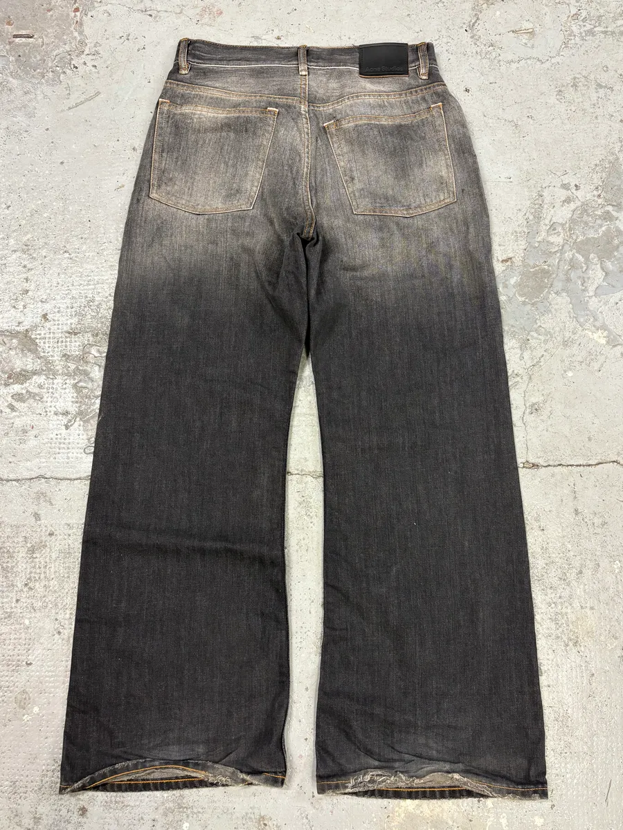 FW2021 Acne Studios Grey Baggy Jeans - Image 4