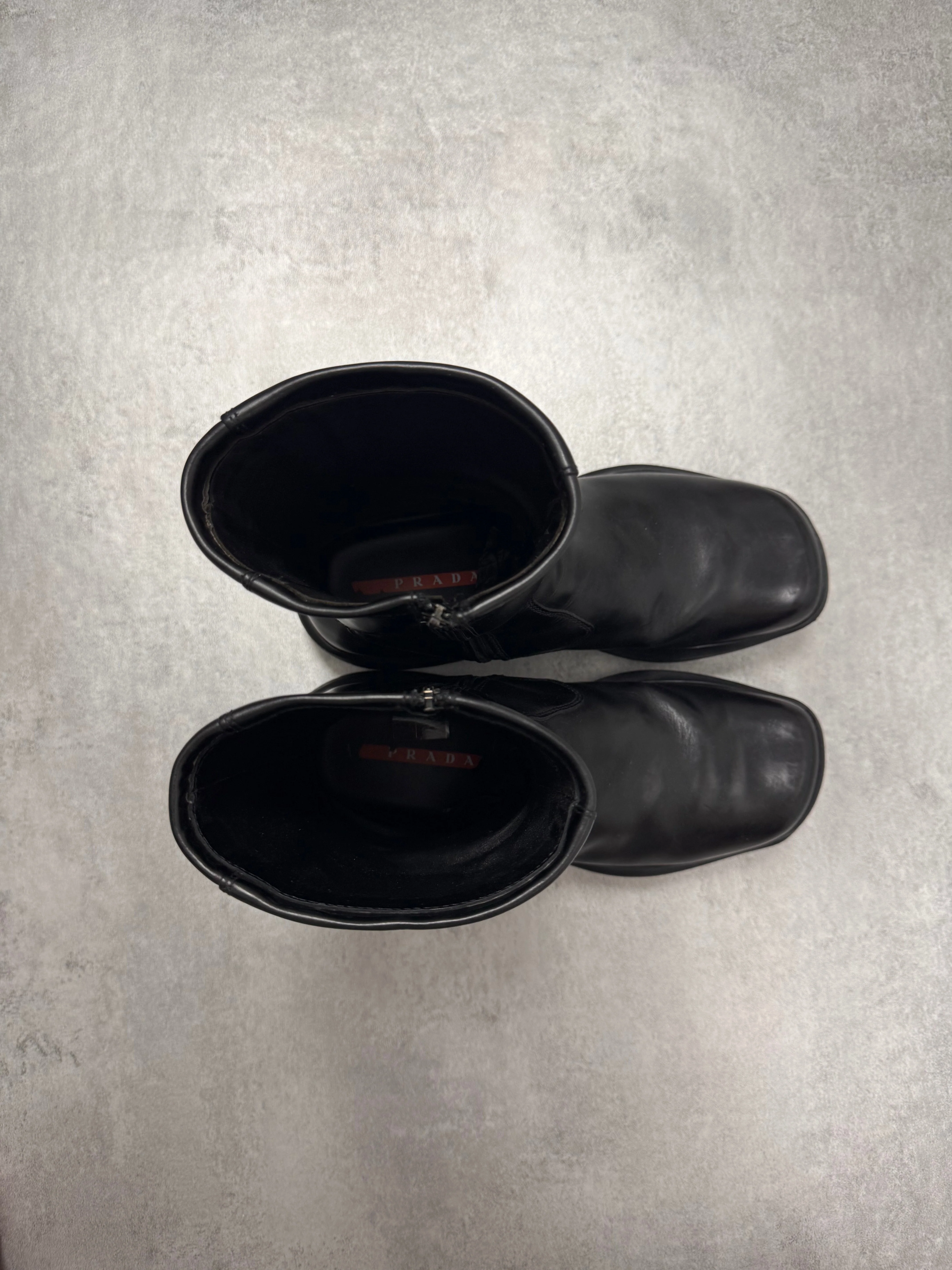 FW1999 Prada Leather Ankle Vibram Zipped Boots (43eu/us9.5) - Image 4