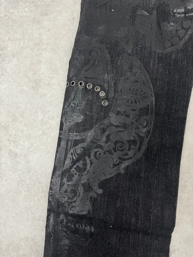 Gianfranco Ferré Dark Printed Denim Jeans - Image 9
