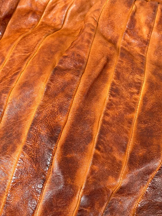 Giorgio Brato Brown Eroded Leather Bag - Image 8