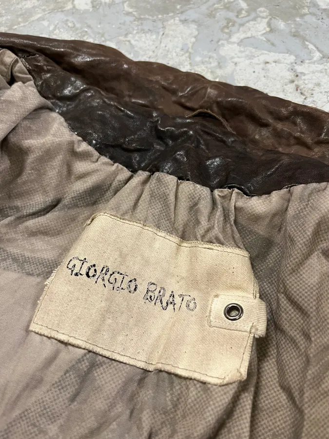 Giorgio Brato Brown Premium Leather Jacket - Image 10