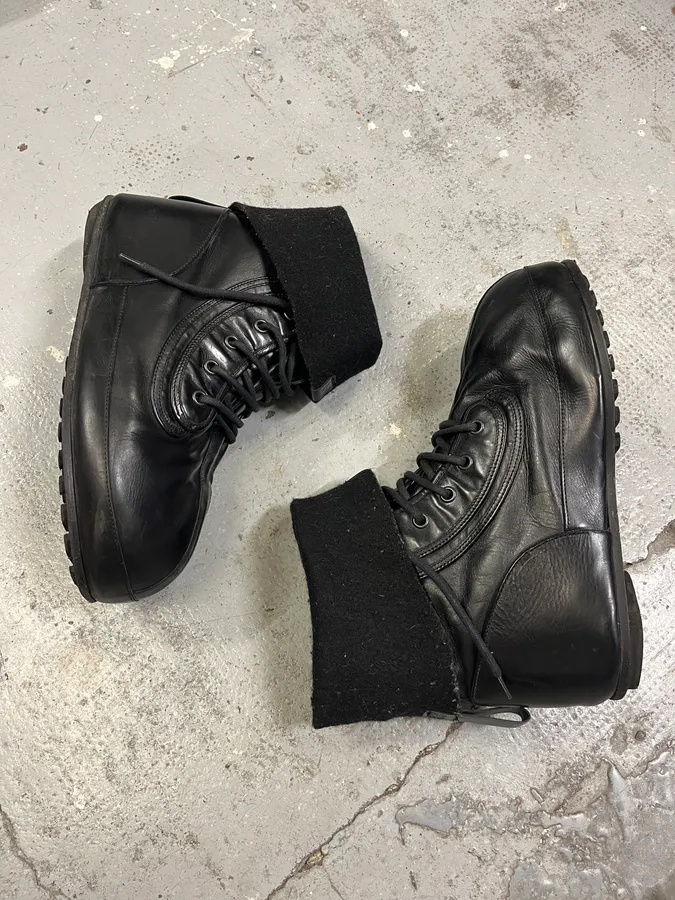 Givenchy (B).STROY Bunny Black Calf Leather Ankle Boots - Image 2