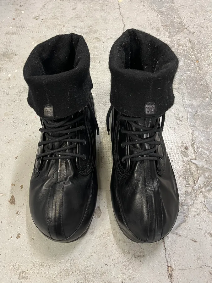 Givenchy (B).STROY Bunny Black Calf Leather Ankle Boots - Image 3