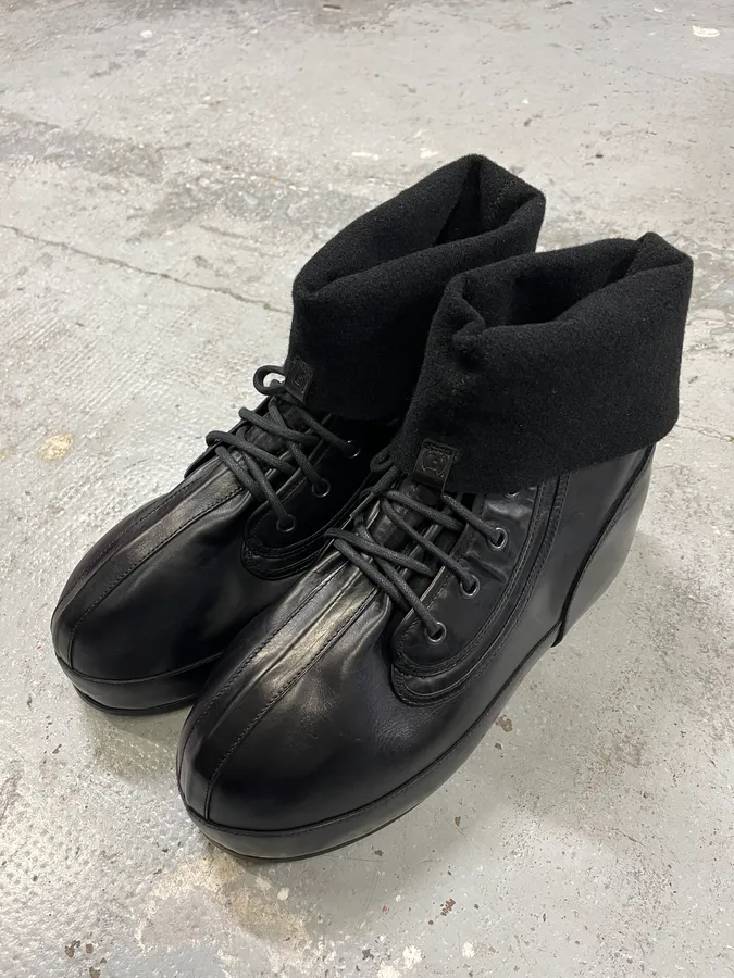 Givenchy (B).STROY Bunny Black Calf Leather Ankle Boots - Image 5