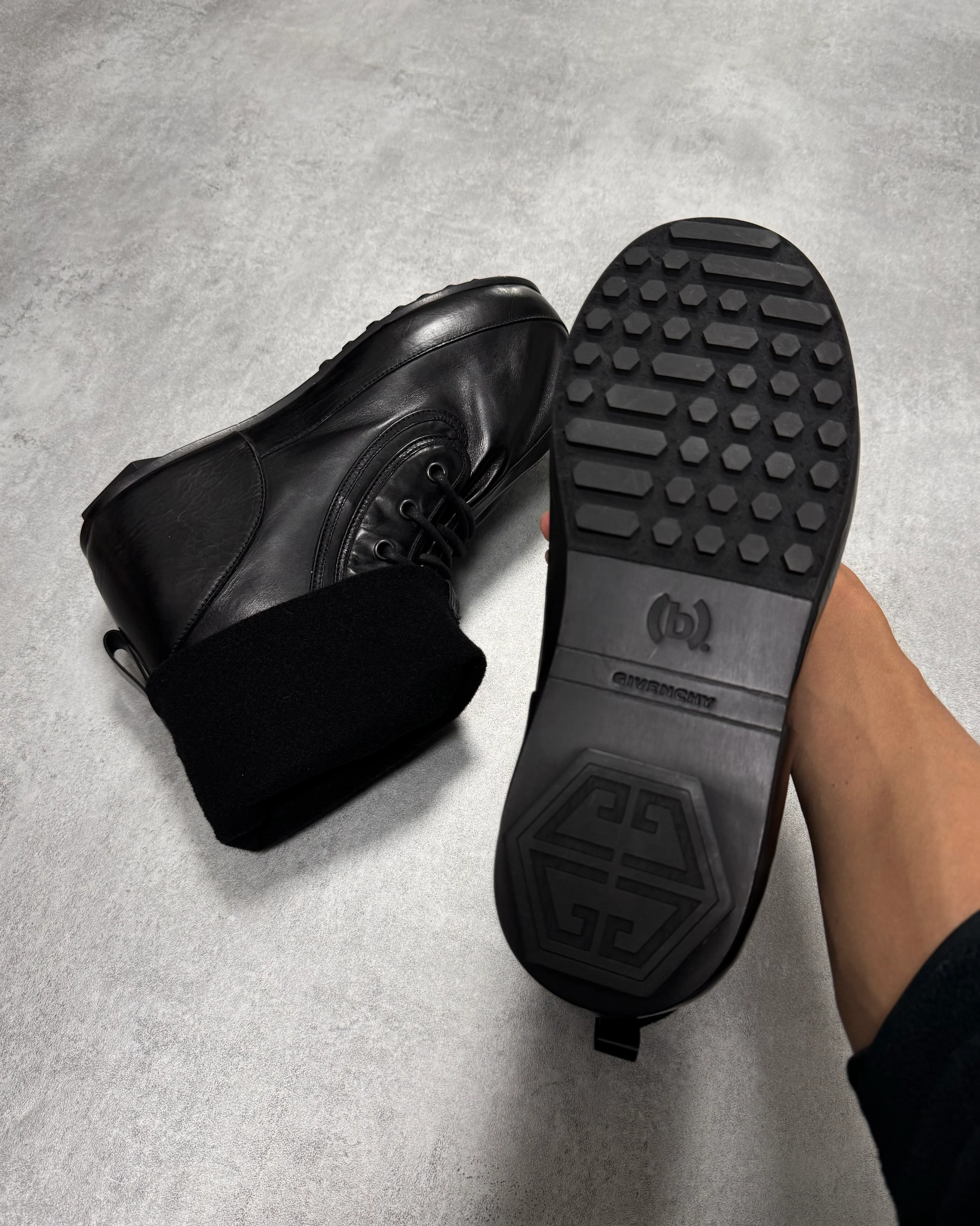 Givenchy (B).STROY Bunny Black Calf Leather Ankle Boots - Image 15