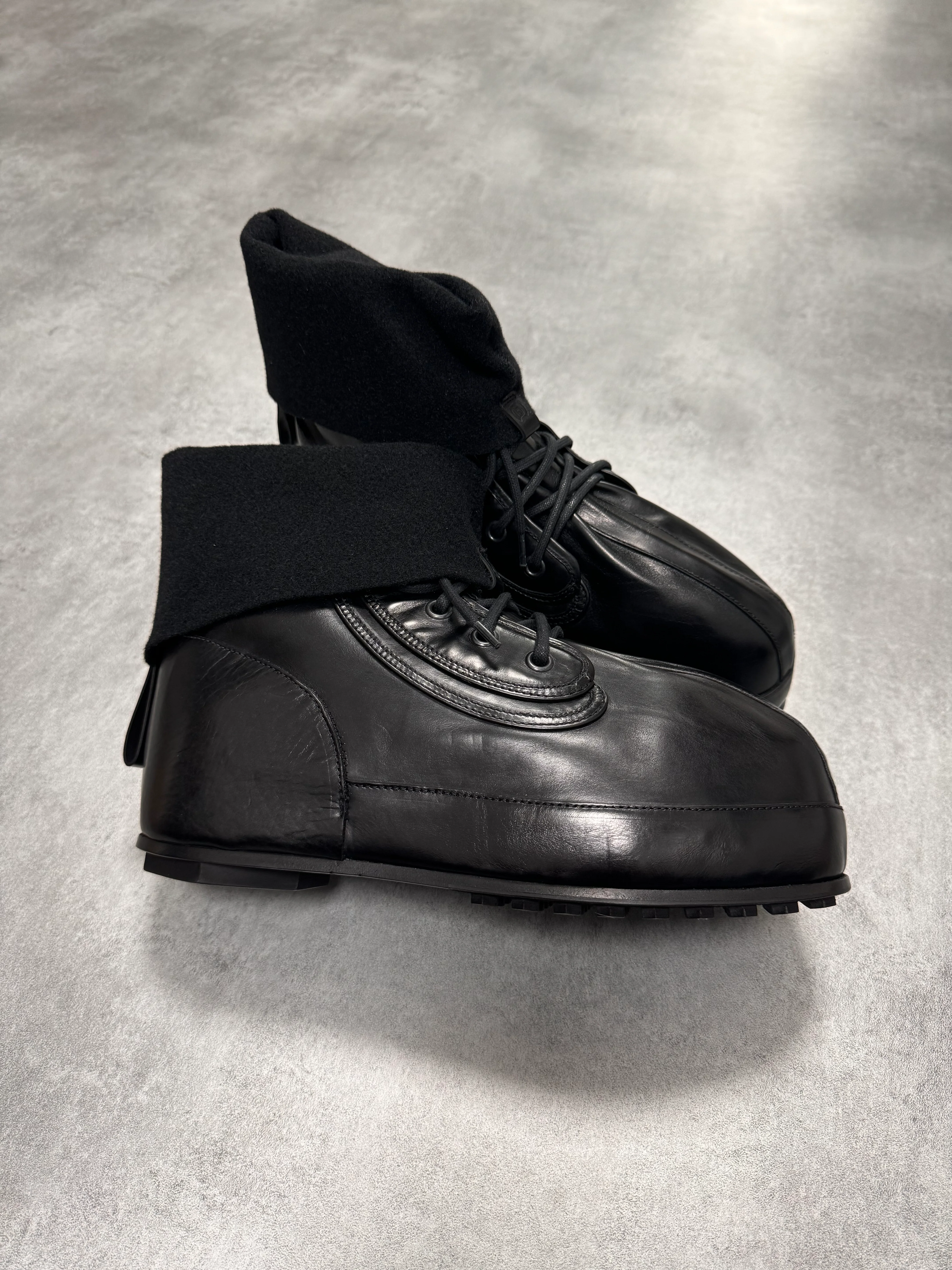 Givenchy (B).STROY Bunny Black Calf Leather Ankle Boots - Image 9