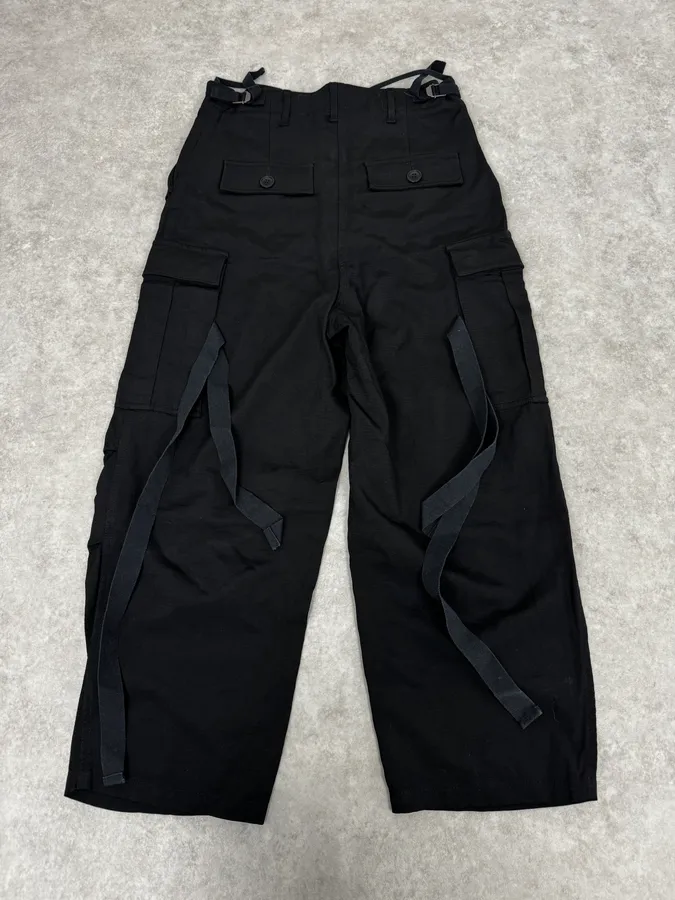 Givenchy Black Sample Cargo Bondage Pants - Image 2