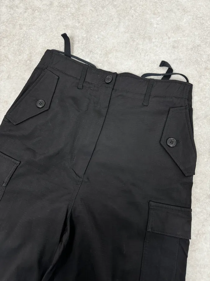 Givenchy Black Sample Cargo Bondage Pants - Image 3