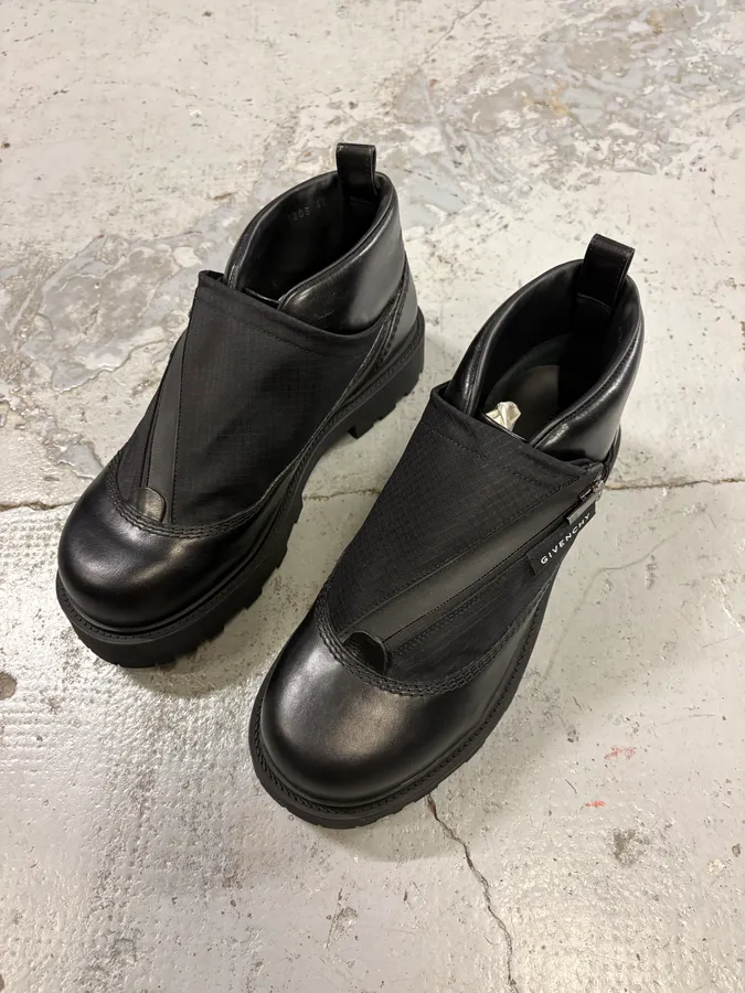 Givenchy Black Storm Zip-Up Ankle Boots - Image 3