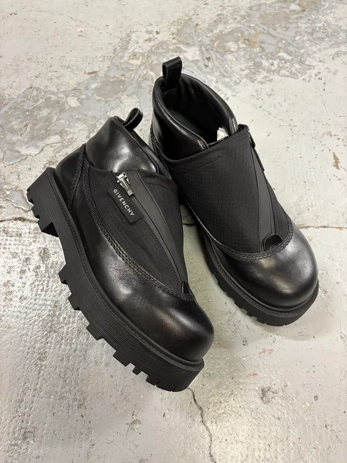 Givenchy Black Storm Zip-Up Ankle Boots - Image 5