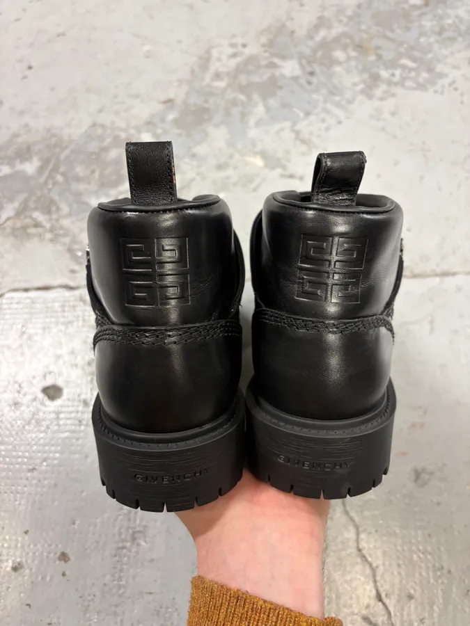 Givenchy Black Storm Zip-Up Ankle Boots - Image 7