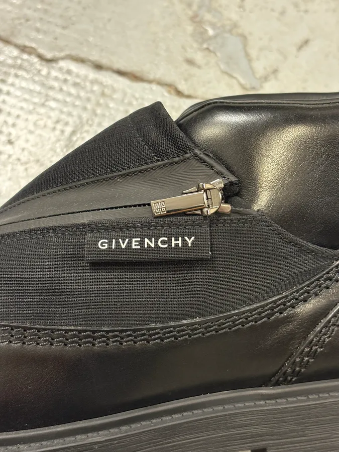 Givenchy Black Storm Zip-Up Ankle Boots - Image 8