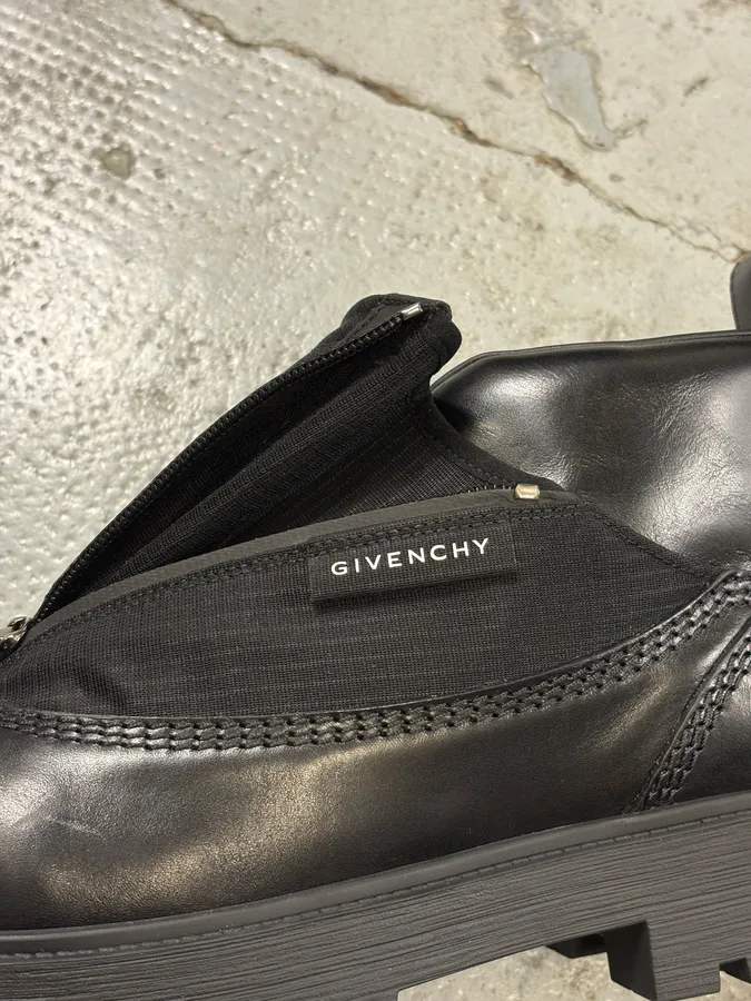 Givenchy Black Storm Zip-Up Ankle Boots - Image 9