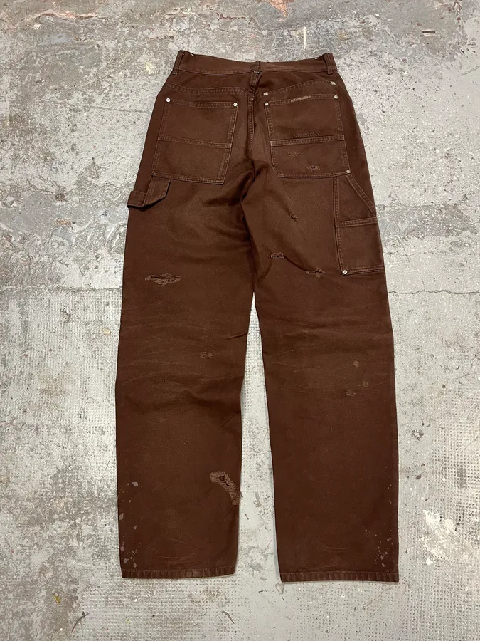 Givenchy Brown Distressed Double Knee Pants - Image 10