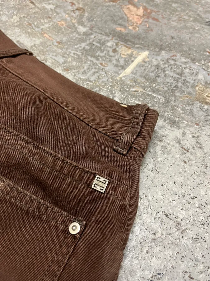 Givenchy Brown Distressed Double Knee Pants - Image 13