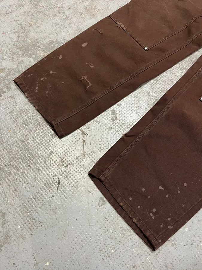 Givenchy Brown Distressed Double Knee Pants - Image 8