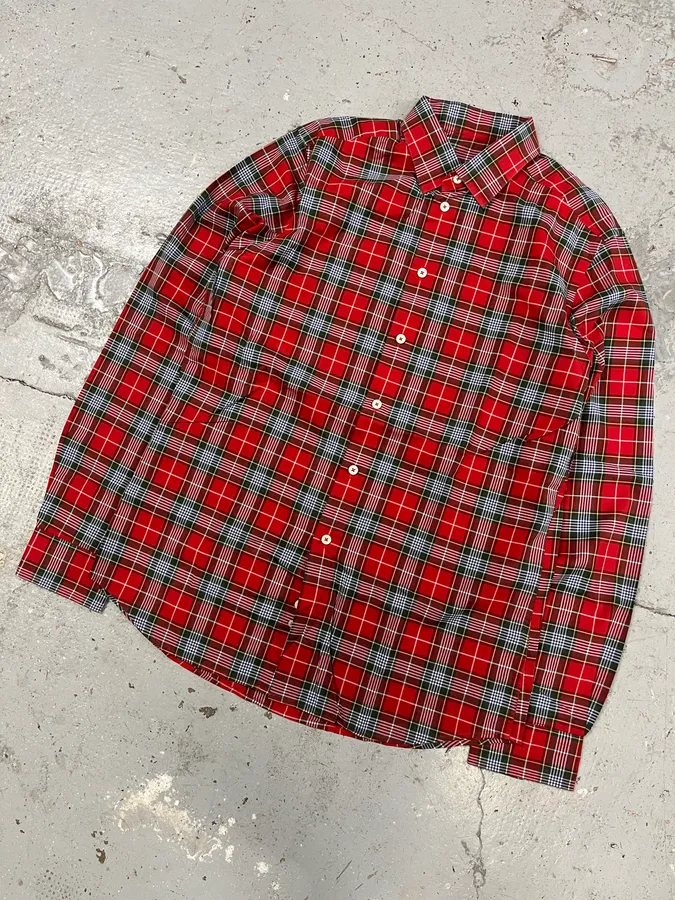 Givenchy Checkered Wool Red Signature Shirt - Image 4